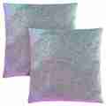 Monarch Specialties Pillows, Set Of 2, 18 X 18 Square, Insert Included, Accent, Sofa, Couch, Bedroom, Polyester, Purple I 9325